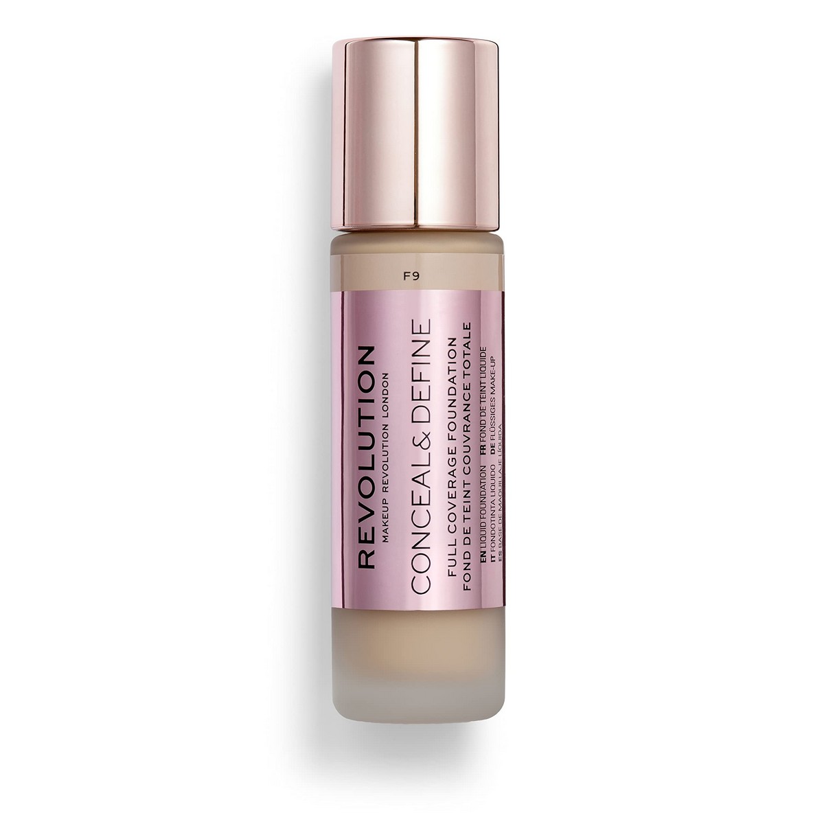 Flytande makeupbas Revolution Make Up Conceal Define Nº F9 23 ml